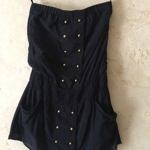 Double Breasted Style Mini Dress